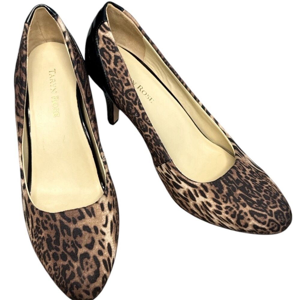 WOMENS TARYN ROSE TEANECK HEELS SIZE 9M Leopard Print